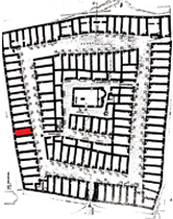 plan of castle - the house in red